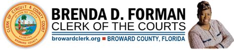 Broward clerk county - In addition, the Broward County Clerk of Courts audits and safeguards all evidence that is admitted during a court hearing. Evidence Viewing. An appointment is required to copy, retrieve, or view any type of evidence. To request an appointment, refer to the contact information provided on this web page. ...